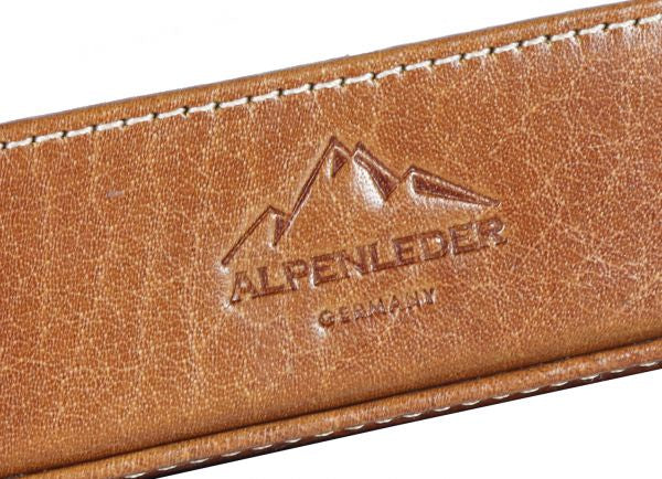 Alpenleder Etui, weiches Federmäppchen – cognac – Leder