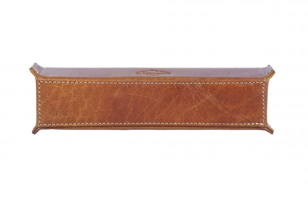 Alpenleder Etui, weiches Federmäppchen – cognac – Leder