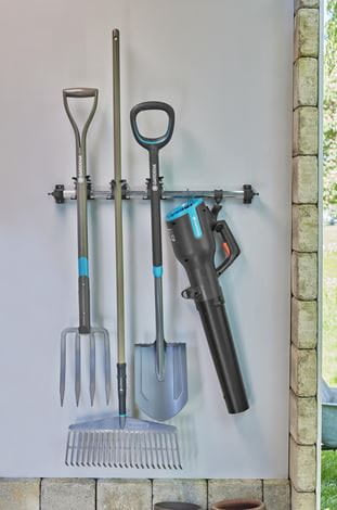 Gardena Gerätehalter, 783 × 141 × 160 mm, silber