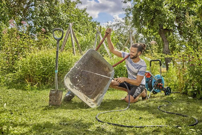 Gardena Textilschlauch Liano – Ø 13 mm × 10 m, PVC, Grau, 22 bar