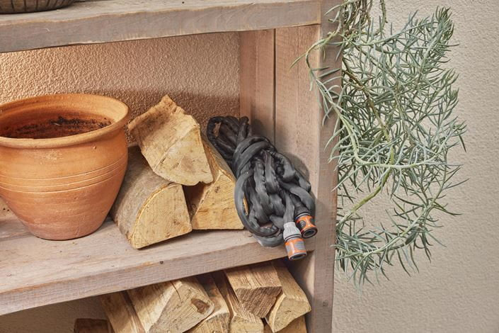 Gardena Textilschlauch Liano – Ø 13 mm × 10 m, PVC, Grau, 22 bar