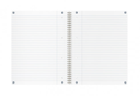 Oxford Spiralbuch – A4+ – 70 Blatt – Doppelspirale, perforiert, SCRIBZEE-kompatibel, stabiler Deckel, schwarz