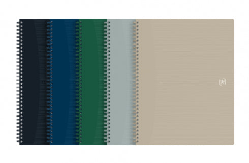 Oxford Origins Spiralheft – A4+ – liniert – 70 Blatt – 90 g/m² – Doppelspirale – Sand – EU Ecolabel