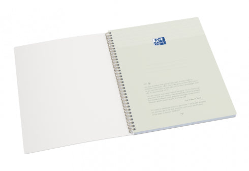 Oxford Spiralbuch – A4+ – 70 Blatt – Doppelspirale, perforiert, SCRIBZEE-kompatibel, stabiler Deckel, schwarz