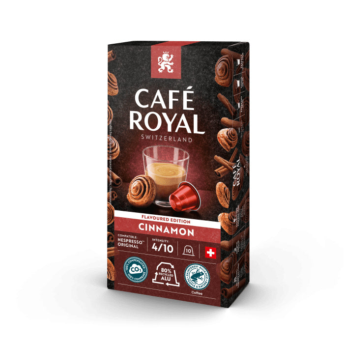 Café Royal Cinnamon – Kapseln für Nespresso – Lungo, Intensität 4, 100 Kapseln