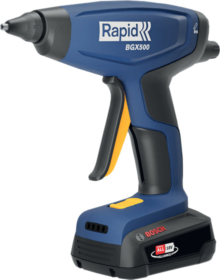 Rapid Heissklebepistole BGX500 – 18 V – Solo – Aufwärmzeit 3 min