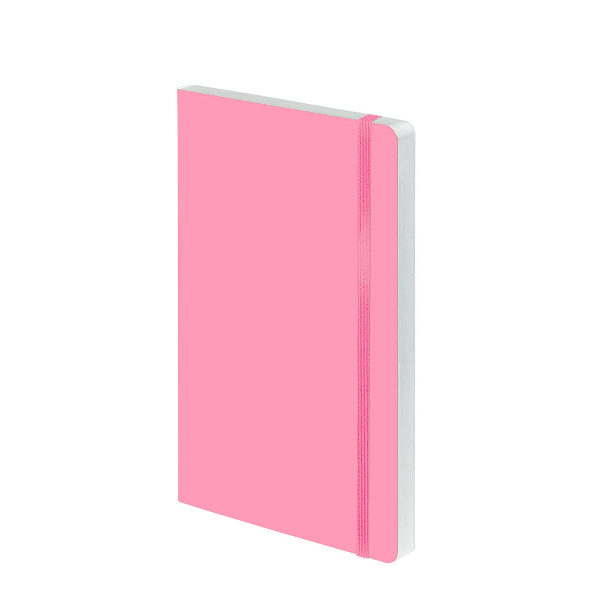 nuuna Notizbuch – A5 – punktiert – 176 Seiten – 120 g/m² – Softcover, Gummiband, pink