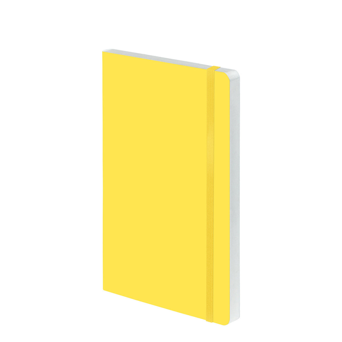 nuuna Notizbuch – A5 – punktiert – 176 Seiten – 120 g/m² – Softcover, Gummiband – gelb
