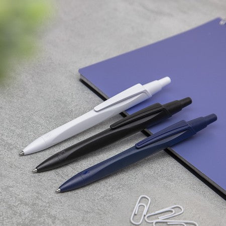 Schneider Schreibgeräte Schneider Reco Kugelschreiber – Blau, Spitze 0,5 mm, Druck, Schwarz, nachfüllbar