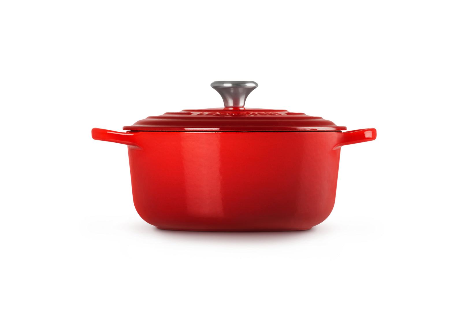 Le Creuset Kochtopf Signature – 3,3 l, Ø 22 cm, Gusseisen, Emaille, für Induktion, Gas, Glaskeramik, Rot