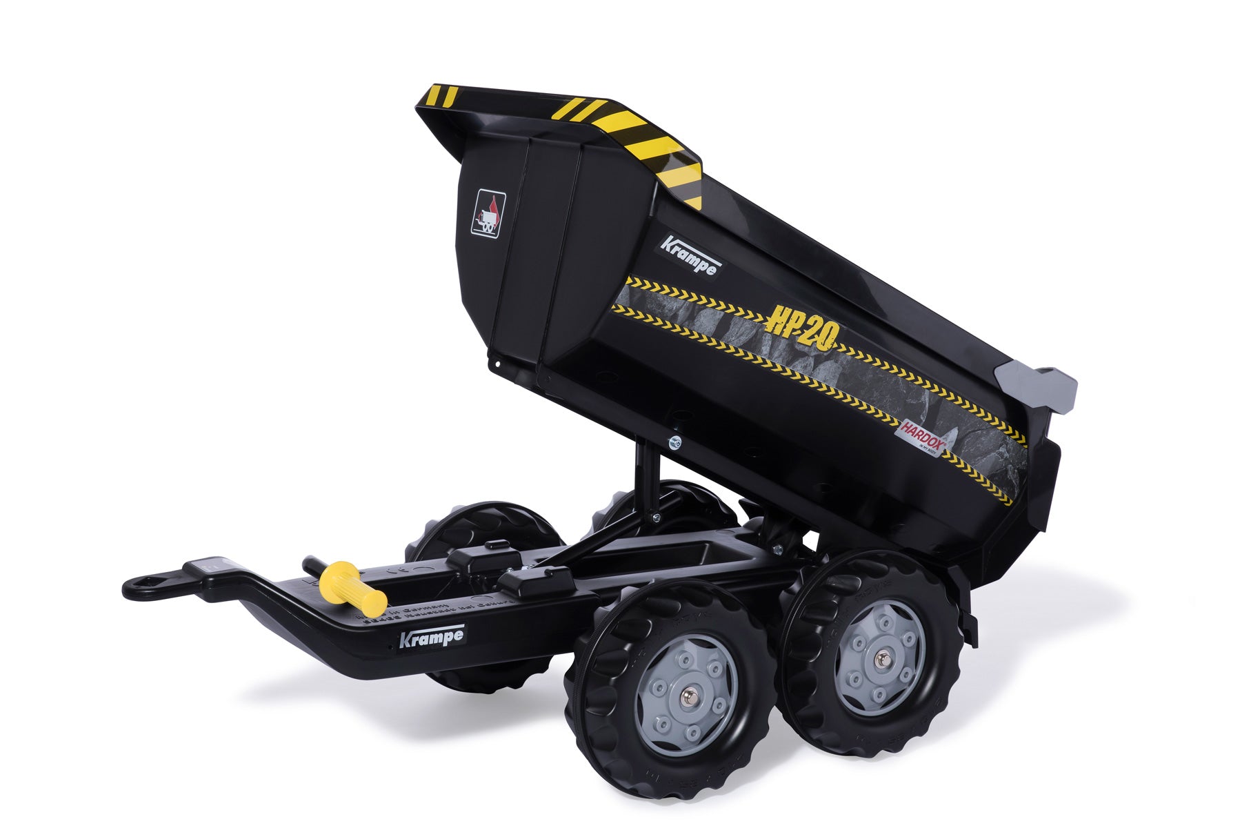 rolly toys Anhänger – 43 × 45 × 89 cm – Kunststoff, schwarz – ab 3 Jahren