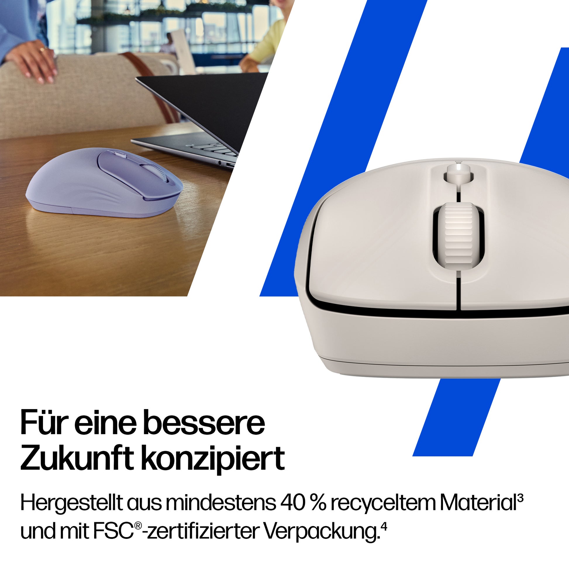 HP 400 – Maus – Kabellos (Bluetooth/2,4 GHz), 6000 DPI, Beige