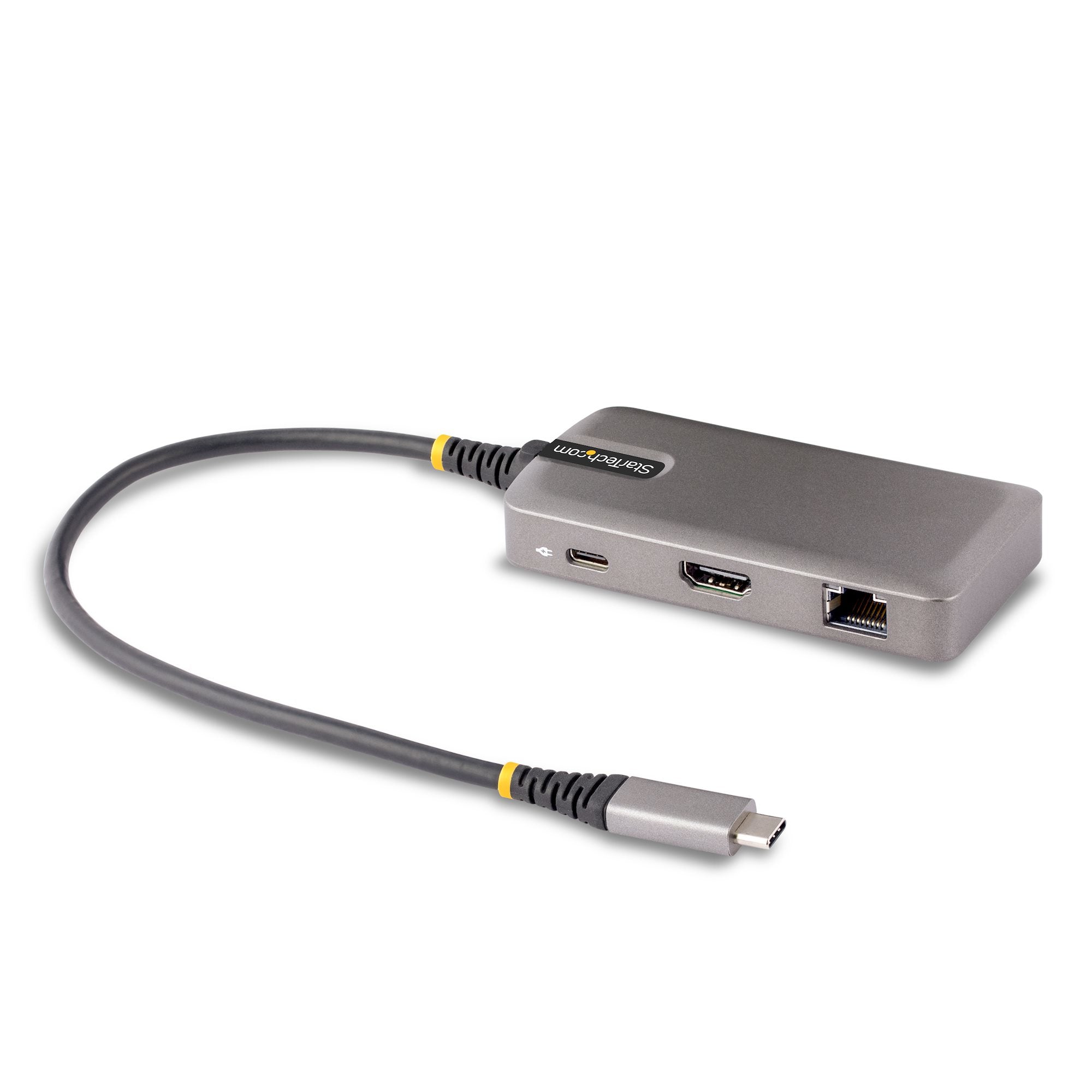 StarTech.com Multiport-Adapter – USB-C, 1× HDMI, 2× USB-A, 1× USB-C, 100 W PD, GbE, für Windows/Mac/ChromeOS