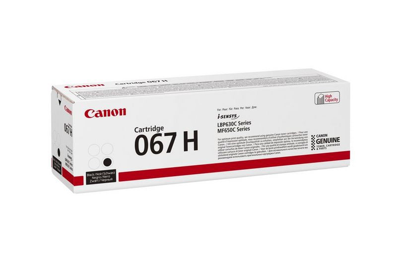 Canon Toner 067H – Schwarz, 3130 Seiten – für Farb-Laserdrucker/Multifunktionsgeräte