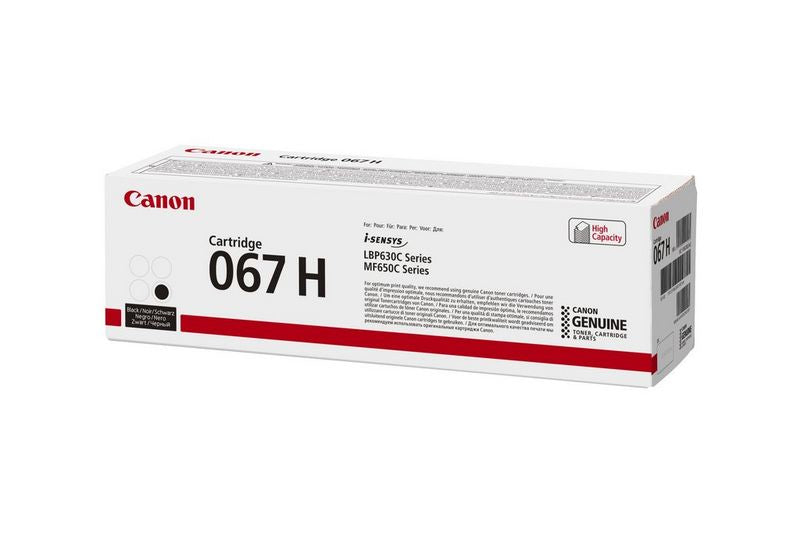 Canon Toner 067H – Schwarz, 3130 Seiten – für Farb-Laserdrucker/Multifunktionsgeräte
