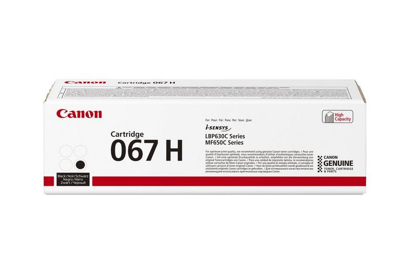 Canon Toner 067H – Schwarz, 3130 Seiten – für Farb-Laserdrucker/Multifunktionsgeräte