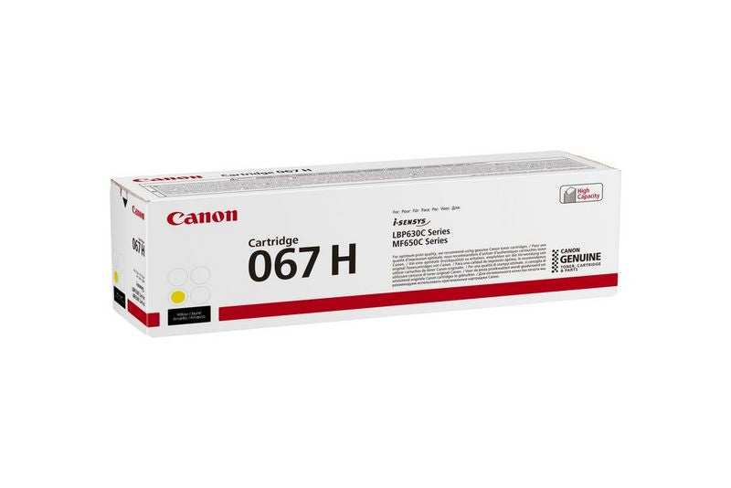 Canon Toner 067H – Gelb, 2350 Seiten – für Canon LBP631Cw/LBP633Cdw