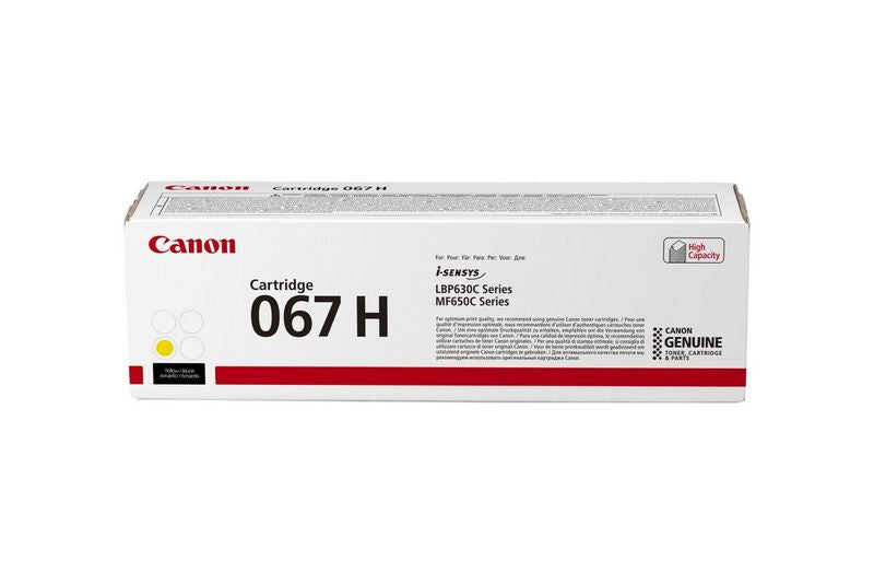 Canon Toner 067H – Gelb, 2350 Seiten – für Canon LBP631Cw/LBP633Cdw