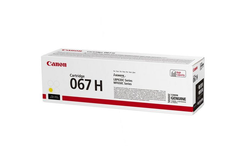 Canon Toner 067H – Gelb, 2350 Seiten – für Canon LBP631Cw/LBP633Cdw