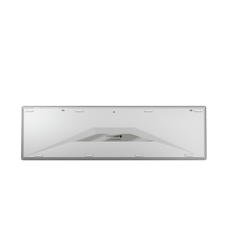 CHERRY KW 9100 Slim – Tastatur, kabellos (Bluetooth), UK-Layout (EN), Silber – für macOS
