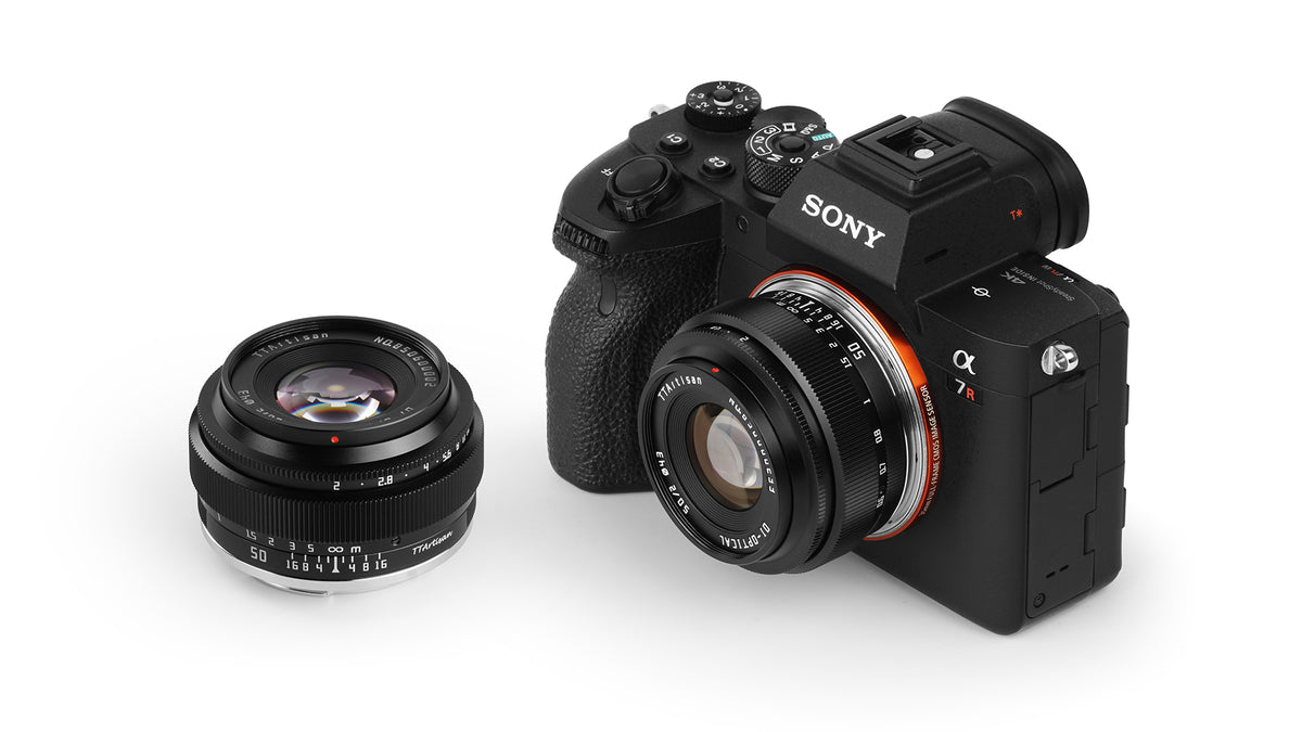 TTArtisan F5020-B-E 50 mm f/2 Objektiv – Sony E – für Sony A7, A7 II, A7 III und andere