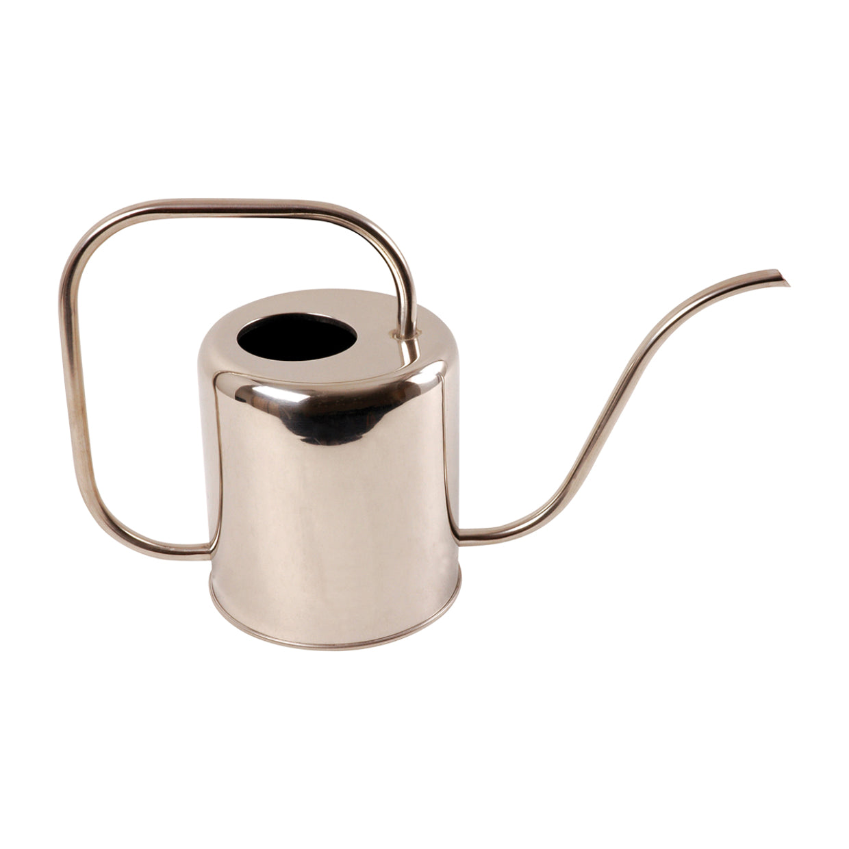 Esschert Design Giesskanne TG45 – 1,5 l – Edelstahl, Silber, 37,9 × 13,4 × 24,4 cm