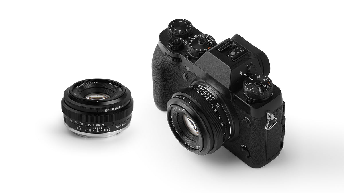 TTArtisan C2520-B-M43 MFT-Objektiv – 25 mm f/2, manuell, 43 mm Filter – für Olympus, Panasonic