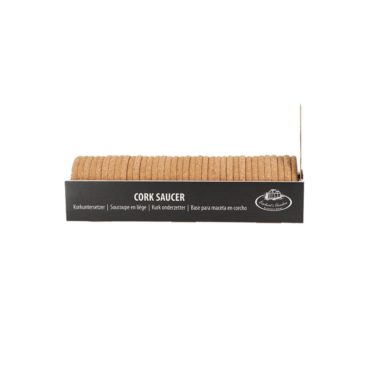 Esschert Design Topfuntersetzer Ø 10 × 1 cm, Kork, braun