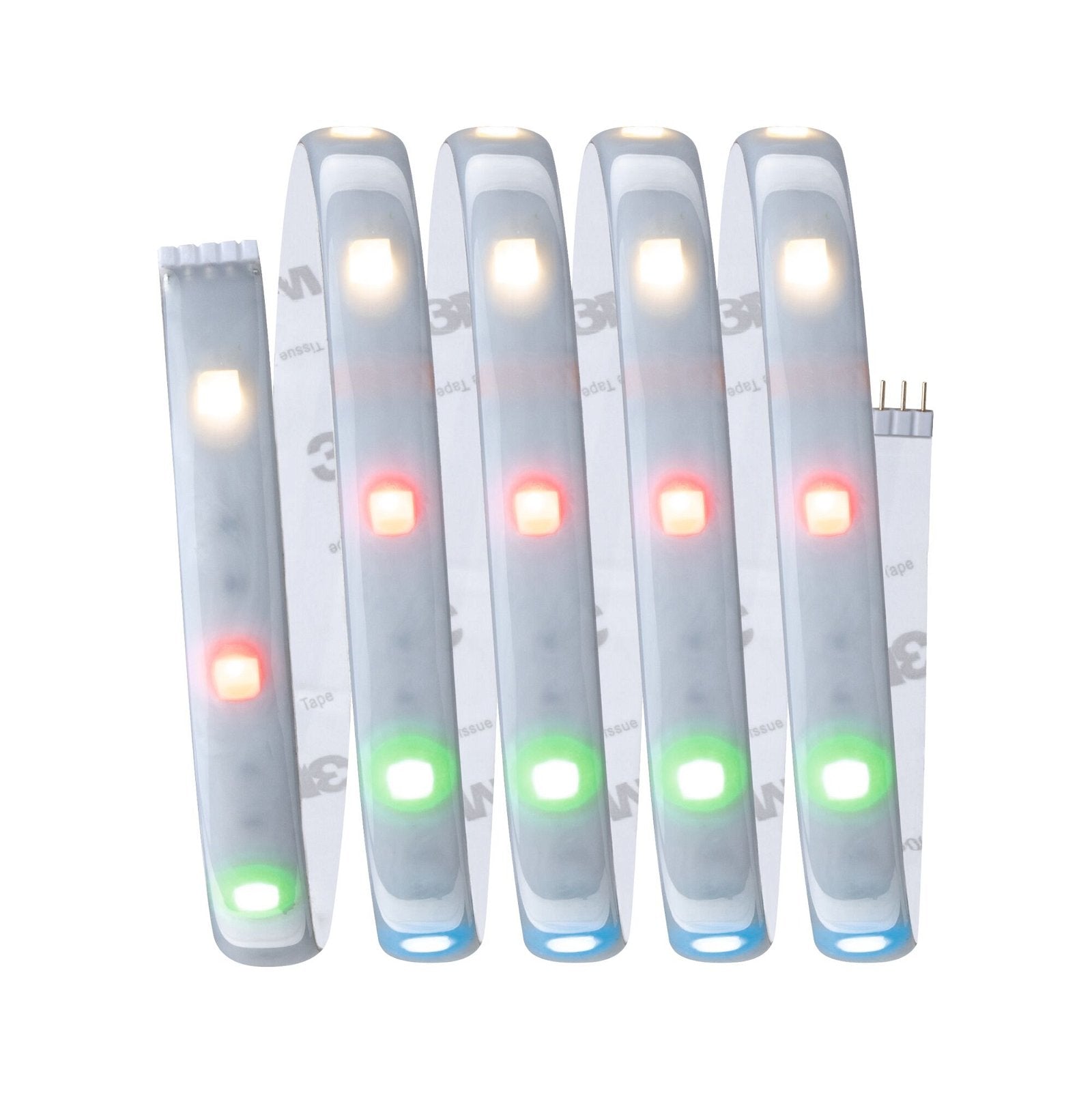 Paulmann LED-Streifen Aussen – RGBW, 3000 K – IP44 – Netzbetrieb – Zigbee – dimmbar – Silber, Kunststoff