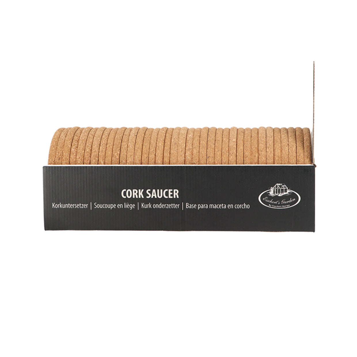 Esschert Design Topfuntersetzer Ø 15 × 1 cm, Kork, braun