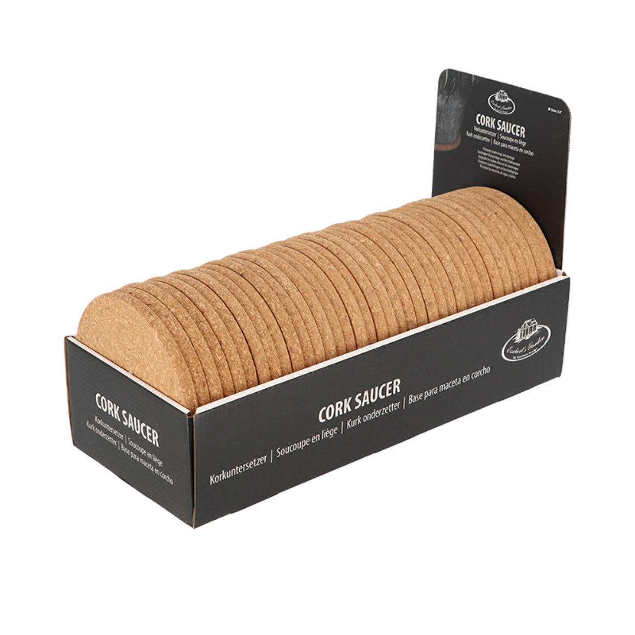 Esschert Design Topfuntersetzer Ø 15 × 1 cm, Kork, braun