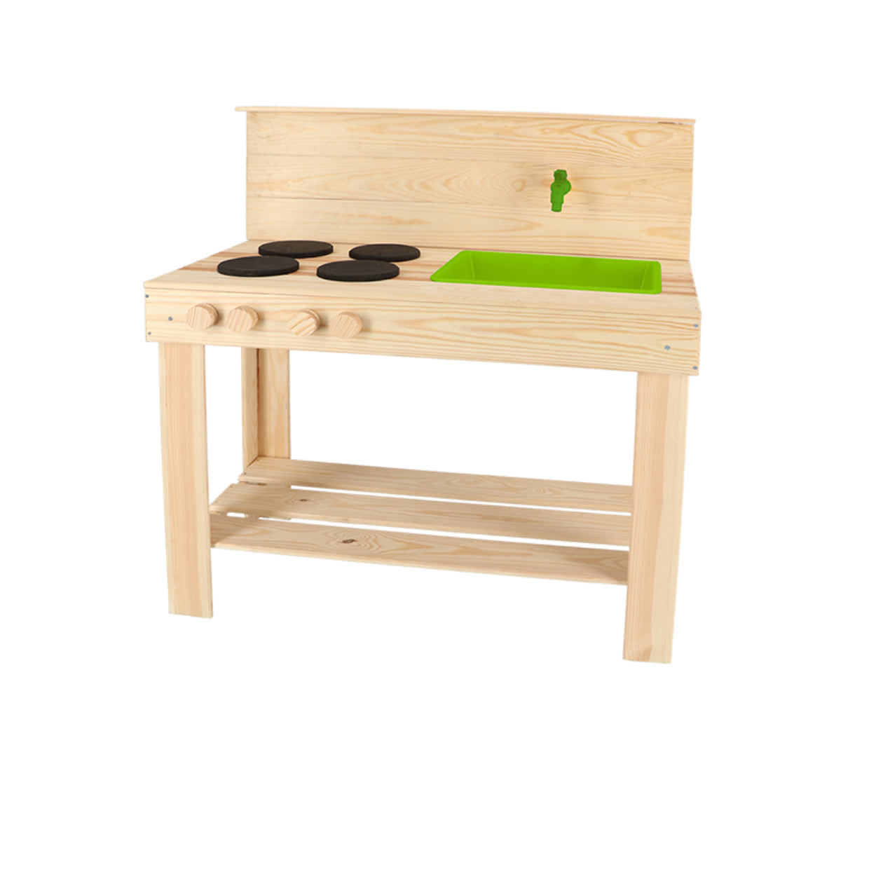 Esschert Design KG242 Werkbank (Matschküche) – 78 × 87 × 43 cm – ab 3 J. – Kiefernholz