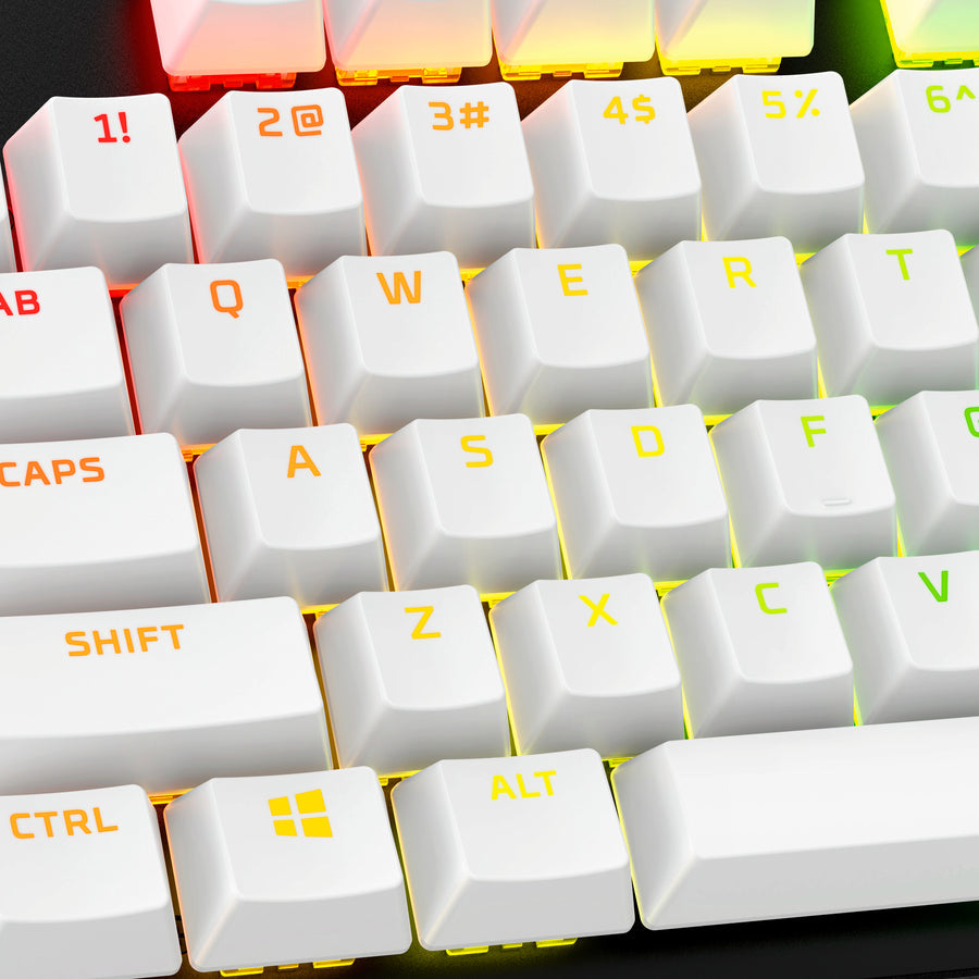 HyperX Tastaturkappen Full-Key-Set – TPU, Weiss – für HyperX