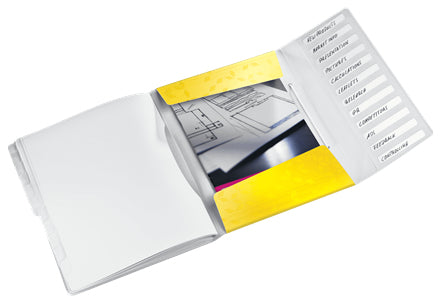 Leitz Trennblatt – Kunststoff (PP), Gelb, WOW, 1 Stk.