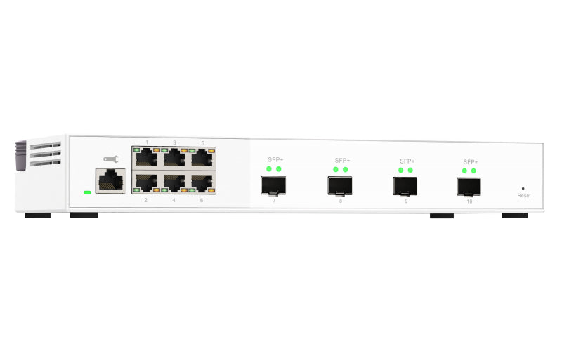 QNAP QSW-M2106-4S – Verwalteter L2 Switch – 6× 2,5G, 4× SFP+, Desktop
