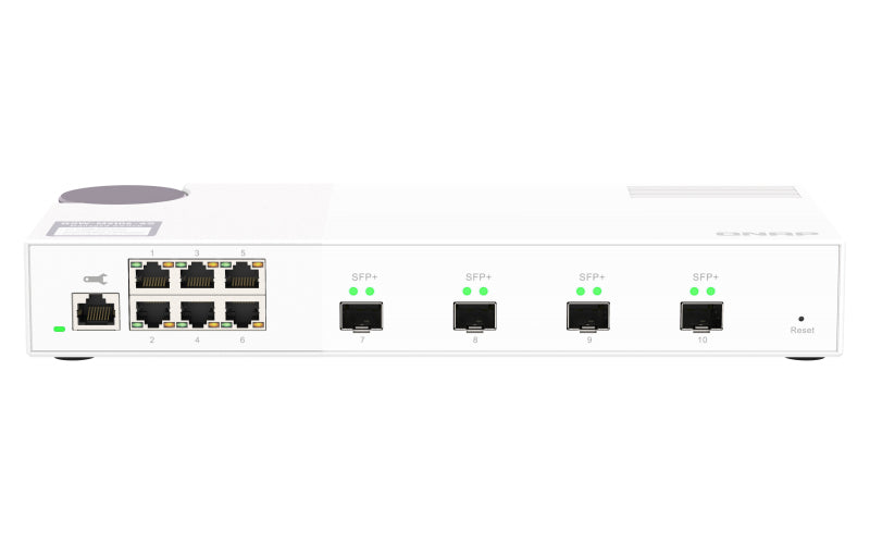QNAP QSW-M2106-4S – Verwalteter L2 Switch – 6× 2,5G, 4× SFP+, Desktop