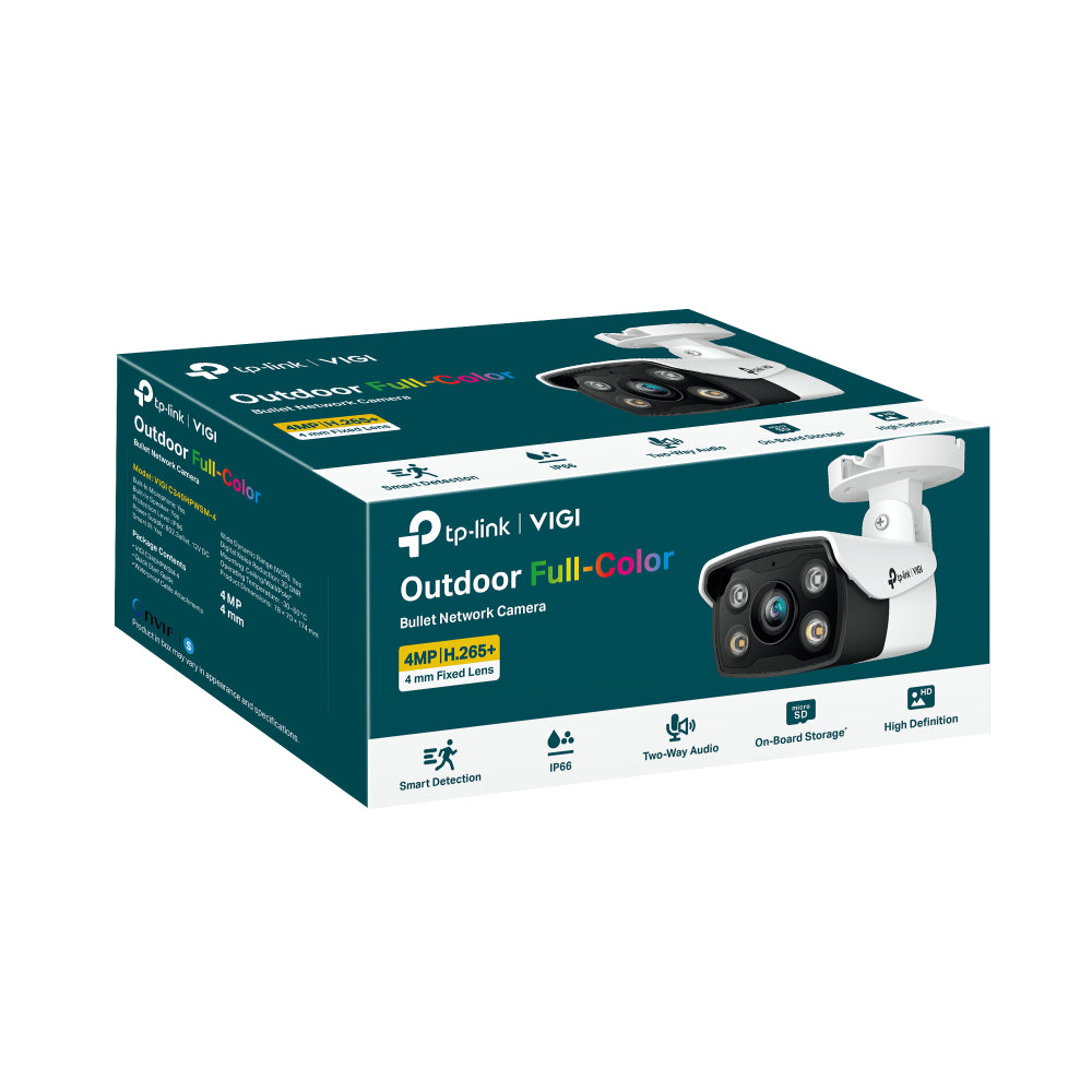 TP-Link VIGI C340 Bullet – 4MP – 6,0 mm – PoE – IP66
