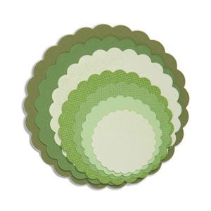 Sizzix 657552 – Stanzschablone gewellte Kreise, 8 Stück