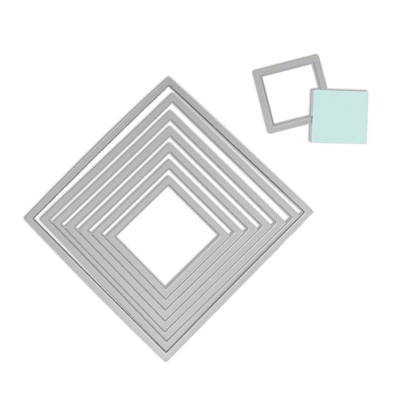 Sizzix Stanzschablone Quadrat, 8 Stück