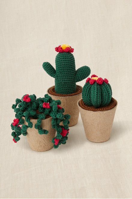 DMC Häkelset – Amigurumi Kaktus – 8 cm – Baumwolle – inkl. Häkelnadel