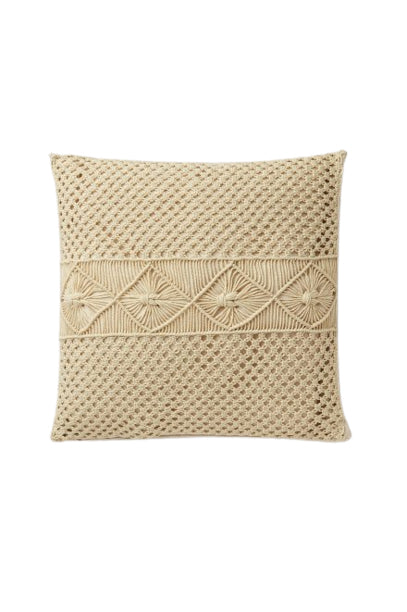 DMC Gift of Stich – Makramee-Set – Kissen – 40 × 40 cm – 8-teilig – Baumwolle/Polyester – Beige