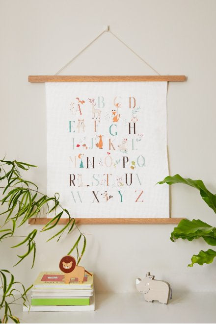 DMC Kreuzstich-Bastelset – Tieralphabet – 25,7 × 35,5 cm