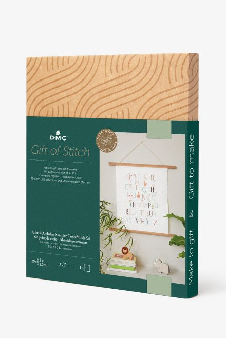 DMC Kreuzstich-Bastelset – Tieralphabet – 25,7 × 35,5 cm
