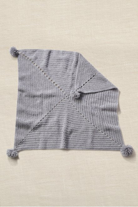 DMC Mindful Making Häkelset Kissenbezug – 90 cm×90 cm, Grau