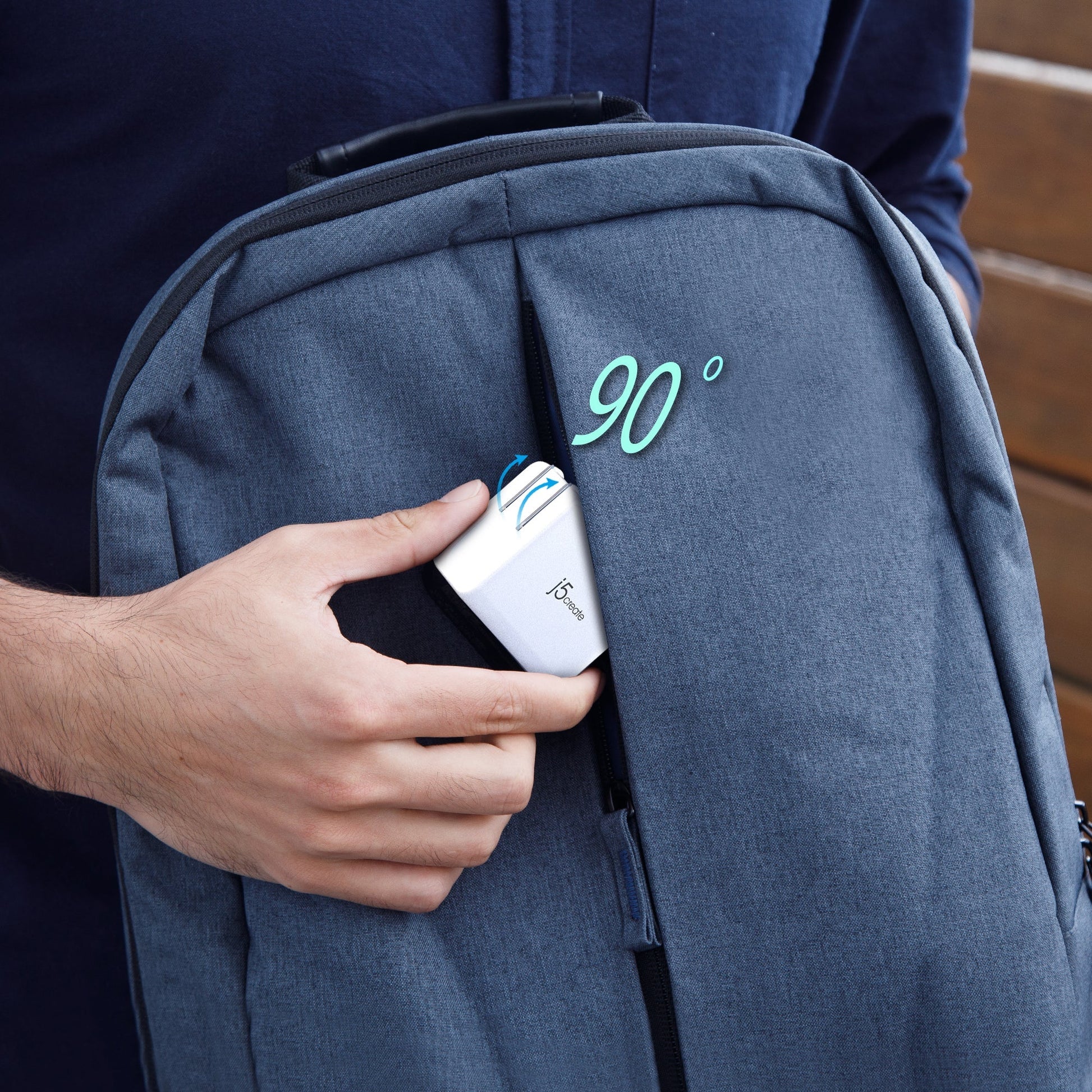 j5create Ladegerät (EU) – 65 W, 3× USB-C, GaN