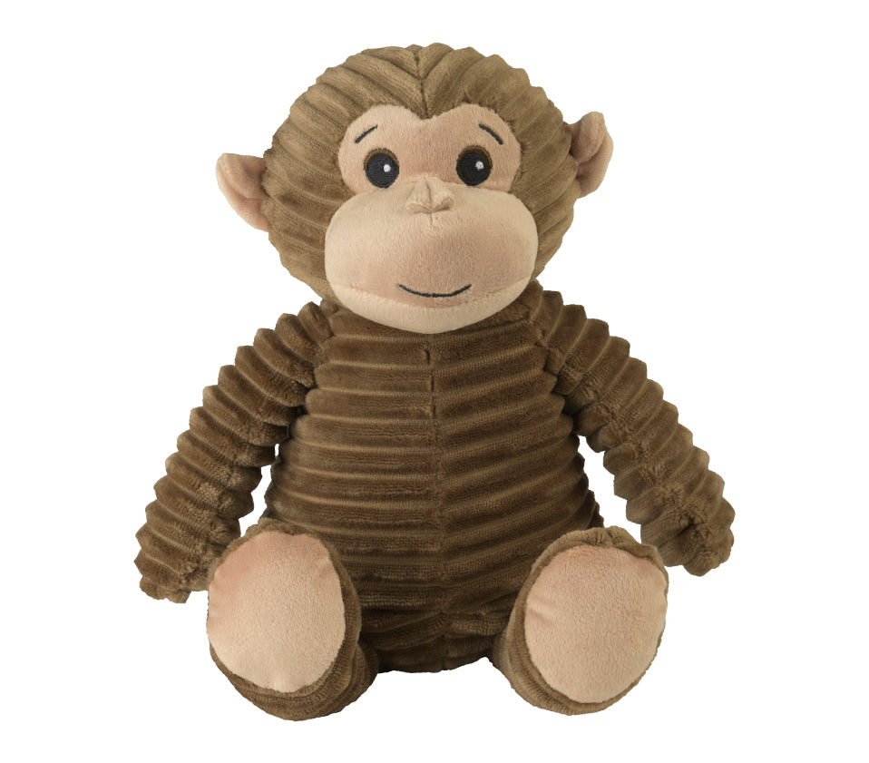 Warmies PURE Wärme-Stofftier Schimpanse – 300 mm, 450 g, braun/beige