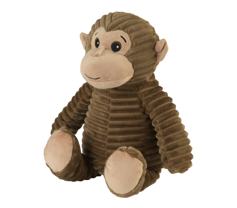 Warmies PURE Wärme-Stofftier Schimpanse – 300 mm, 450 g, braun/beige