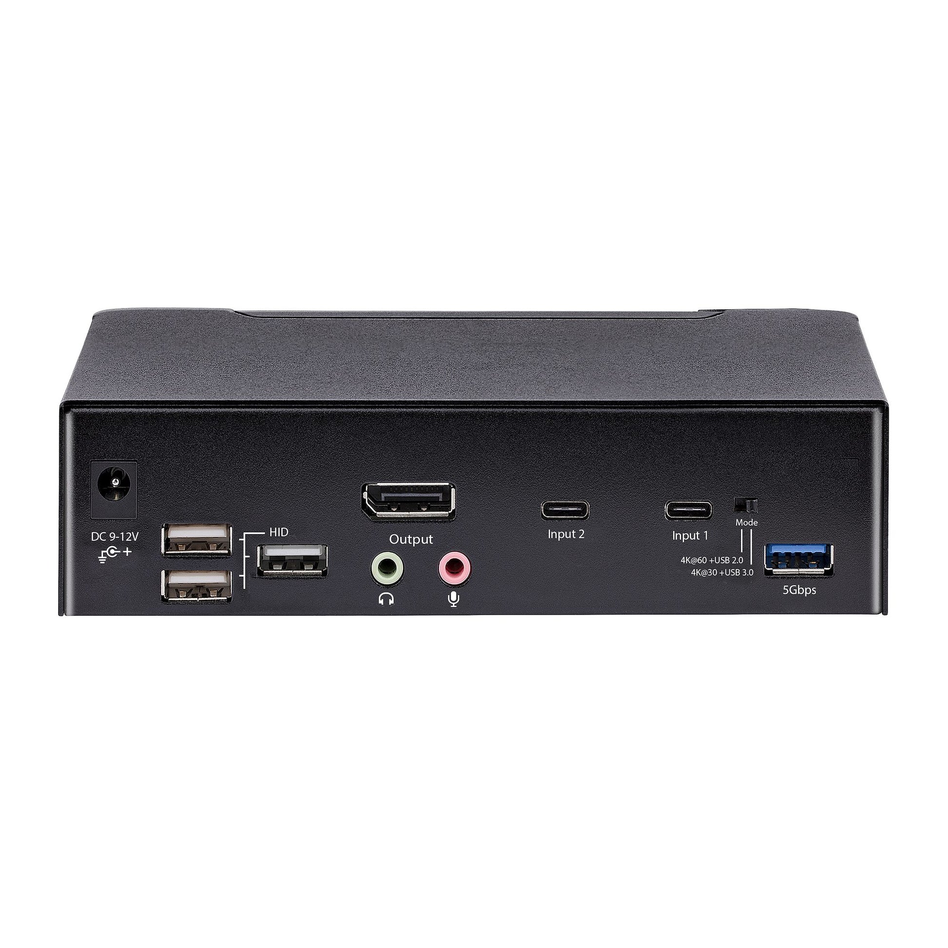 StarTech.com 2-Port DP/USB-C KVM-Switch – 4K/60 Hz, USB 3.0 Hub, Audio