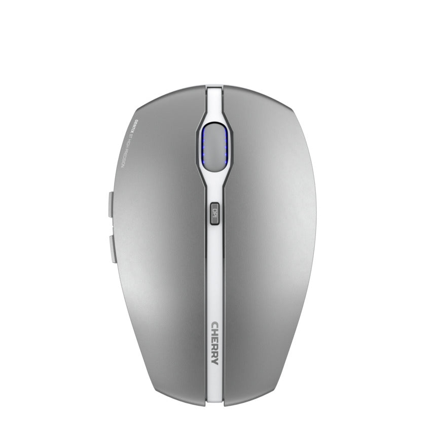 CHERRY GENTIX BT – Gaming-Maus – Kabellos (Bluetooth), 2000 DPI, beidhändig, Grau