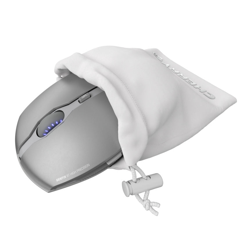 CHERRY GENTIX BT – Gaming-Maus – Kabellos (Bluetooth), 2000 DPI, beidhändig, Grau